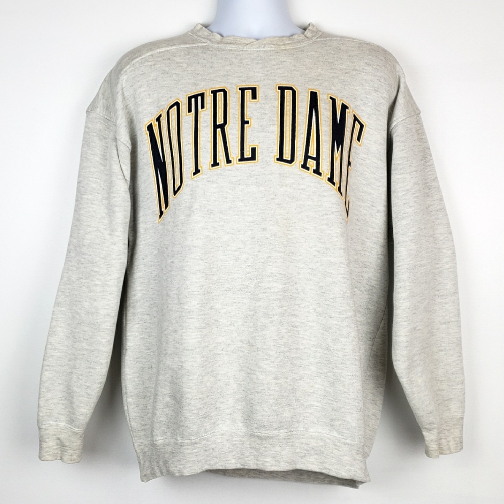 Notre Dame Gray Crewneck Sweatshirt